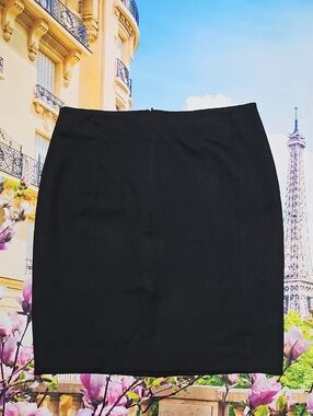 Banana Republic‎ Factory Elegant Black Pencil Skirt Size 6 NWT